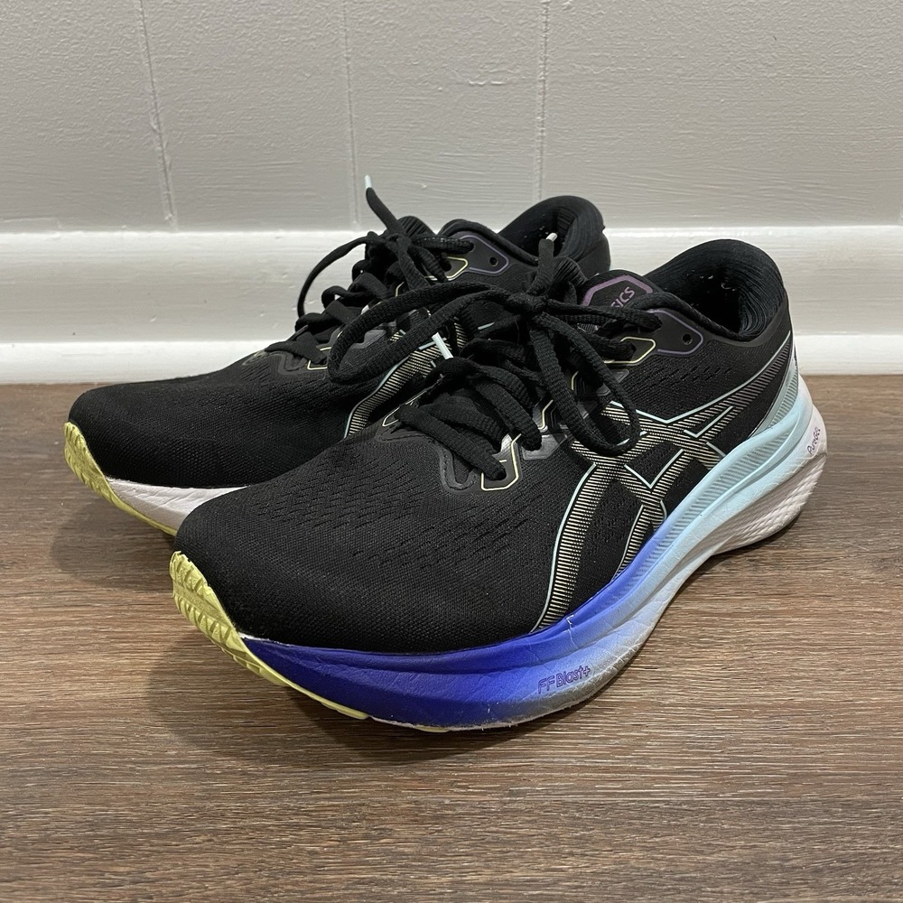 Size 9 Asics Gel-Kayano 30 Shoes Womens Black Running Road Sneaker 1012B357 FAIR